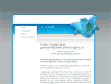 Tablet Screenshot of gerevendeghaz.webclick.ultraweb.hu